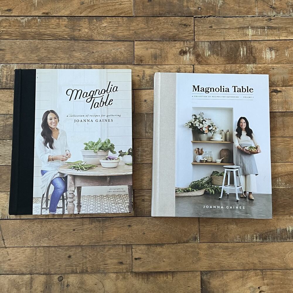 Magnolia Table Joanna Gaines Cookbook Set Volume 1 & 2 Hardcover